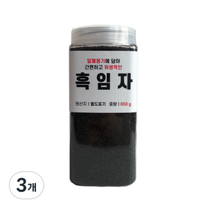 대한농산 통에담은 흑임자, 650g, 3개