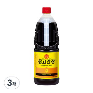 몽고식품 마산 몽고 진간장, 1.8L, 3개