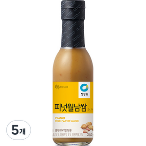 청정원 피넛월남쌈 소스, 5개, 240g