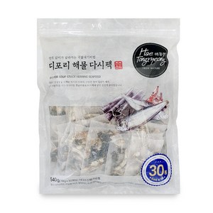 해통령 디포리 해물다시팩, 540g, 1개