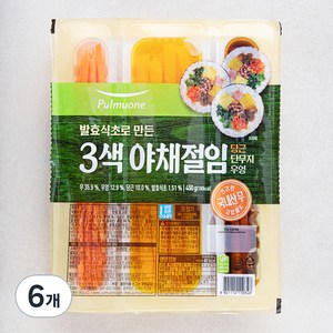 풀무원 삼색 야채절임, 450g, 6개