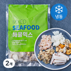 해물믹스 (냉동), 600g, 2개