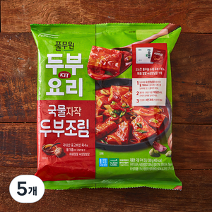 풀무원 국물 두부 조림, 380g, 5개