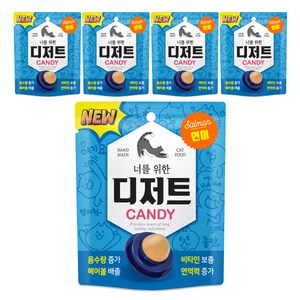 너를위한디저트 고양이 캔디, 연어맛, 3.5g, 5개