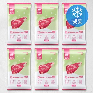 하이독 강아지 화식사료 (냉동), 소, 6개, 100g