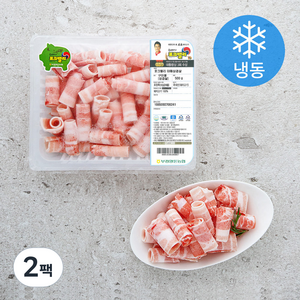 포크밸리 한돈 대패 삼겹살 구이용 (냉동), 500g, 2팩