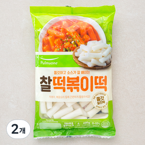 풀무원 찰 떡볶이 떡, 2개, 600g