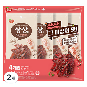 상상육포 동원 페퍼앤솔트 4p, 120g, 2개
