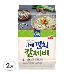 면사랑 남해 멸치 칼제비, 360g, 2개