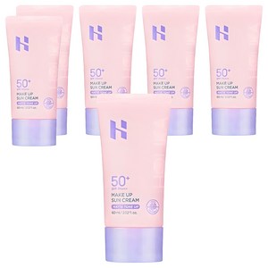 홀리카홀리카 메이크업 선크림 SPF50+ PA+++, 60ml, 6개