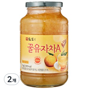 담터 꿀유자차A, 1kg, 2개