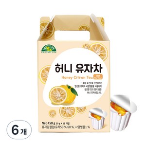 오가닉스토리 허니 유자차, 30g, 15개입, 6개