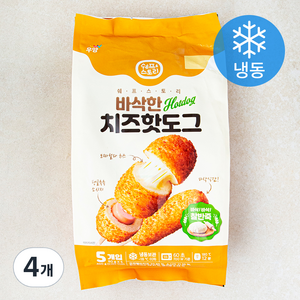 쉐프스토리 바삭한 치즈핫도그 (냉동), 4개, 400g