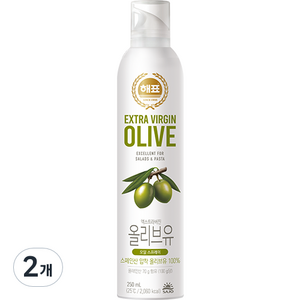 해표 엑스트라버진 오일스프레이 압착올리브유 250ml, 2개