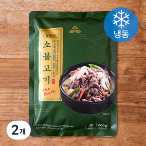 집밥장인 소불고기 더블랙 (냉동), 600g, 2개