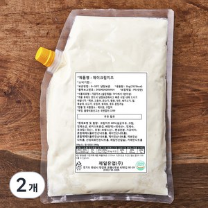 제이 크림치즈, 1kg, 2개