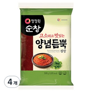 청정원순창 고소하고 맛있는 양념듬뿍 쌈장, 500g, 4개