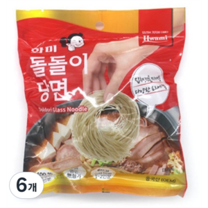 화미 돌돌이 당면, 6개, 60g