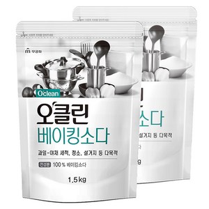 오클린 베이킹소다 리필, 1.5kg, 2개