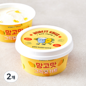 어니스트그릭 망고맛 그릭요거트, 100g, 2개