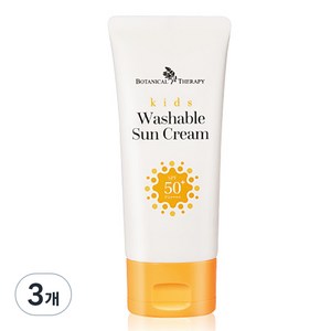 보타니컬테라피 키즈 워셔블 썬크림 SPF50+ PA++++, 60ml, 3개