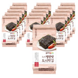 곰곰 녹차 명란맛 도시락김, 6g, 16개