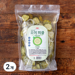 나무새 새콤달콤 오이피클, 1kg, 2통