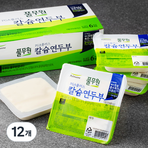 풀무원 PGA 플러스 칼슘 연두부, 80g, 12개