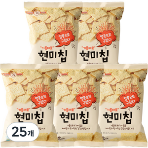 기름제로 국산 현미칩 과자, 60g, 25개