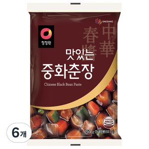 대상 청정원 맛있는 중화춘장, 6개, 250g