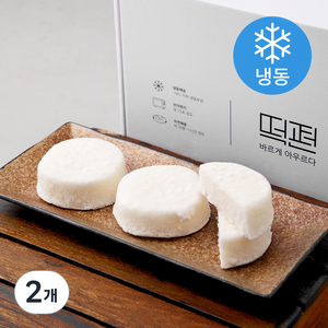 떡편 우유백설기(냉동), 550g, 2개