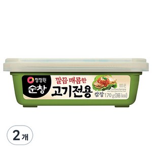 청정원순창 깔끔 매콤한 고기전용 쌈장, 170g, 2개