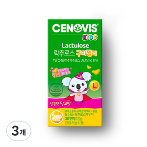 세노비스 유아용 락추로스 구미젤리 망고맛 120g, 30정, 3개