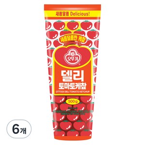 오뚜기 델리 토마토 케찹, 500g, 6개