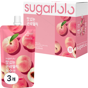 슈가로로 맛있는 곤약젤리 복숭아 10개입, 150ml, 30개