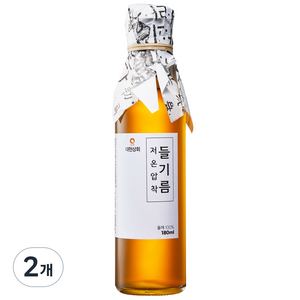 대현상회 저온압착 국산 들기름, 180ml, 2개