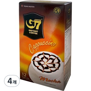 G7 카푸치노 모카 커피믹스, 18g, 12개입, 4개, 18g