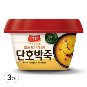 양반 단호박죽, 285g, 3개