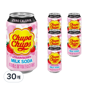 츄파춥스 딸기밀크소다 제로, 350ml, 30개