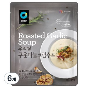 청정원 우리쌀 구운마늘크림수프, 60g, 6개