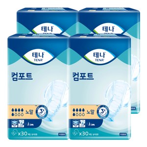 테나 컴포트 노말 성인기저귀 남녀공용, 30매입, 3개