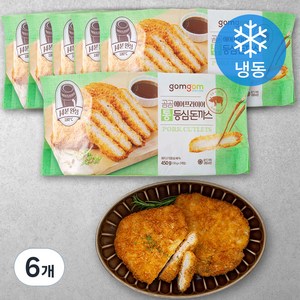 곰곰 에어프라이어 통등심 돈까스 (냉동), 450g, 6개