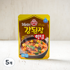 오뚜기 차돌양지 강된장양념, 115g, 5개