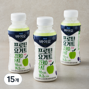 매일바이오 프로틴 요거트 사과, 260ml, 15개