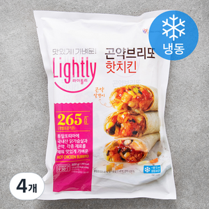 대상 라이틀리 곤약브리또 핫치킨 4입 (냉동), 500g, 4개