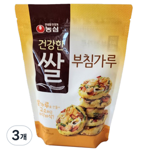 농심 건강한 쌀 부침가루, 450g, 3개