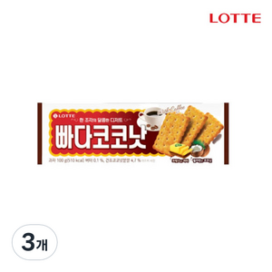 롯데웰푸드 빠다코코낫, 100g, 3개