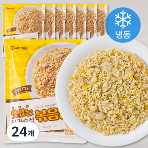 미트리 맛있는 닭가슴살 볶음밥 간장계란 (냉동), 200g, 24개