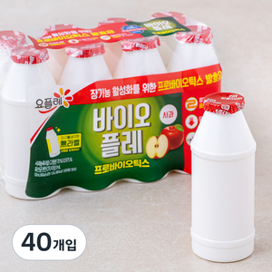 요플레 바이오플레 사과, 130ml, 40개입