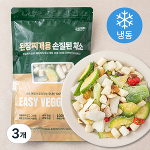 그린피아 된장찌개용 손질된 채소 (냉동), 450g, 3개